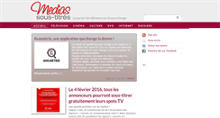 Desktop Screenshot of medias-soustitres.com